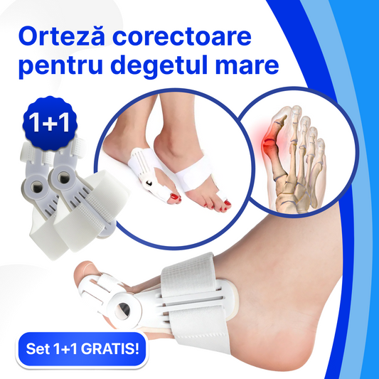 Orteză corectoare pentru degetul mare – 1+1 Cadou 🎁