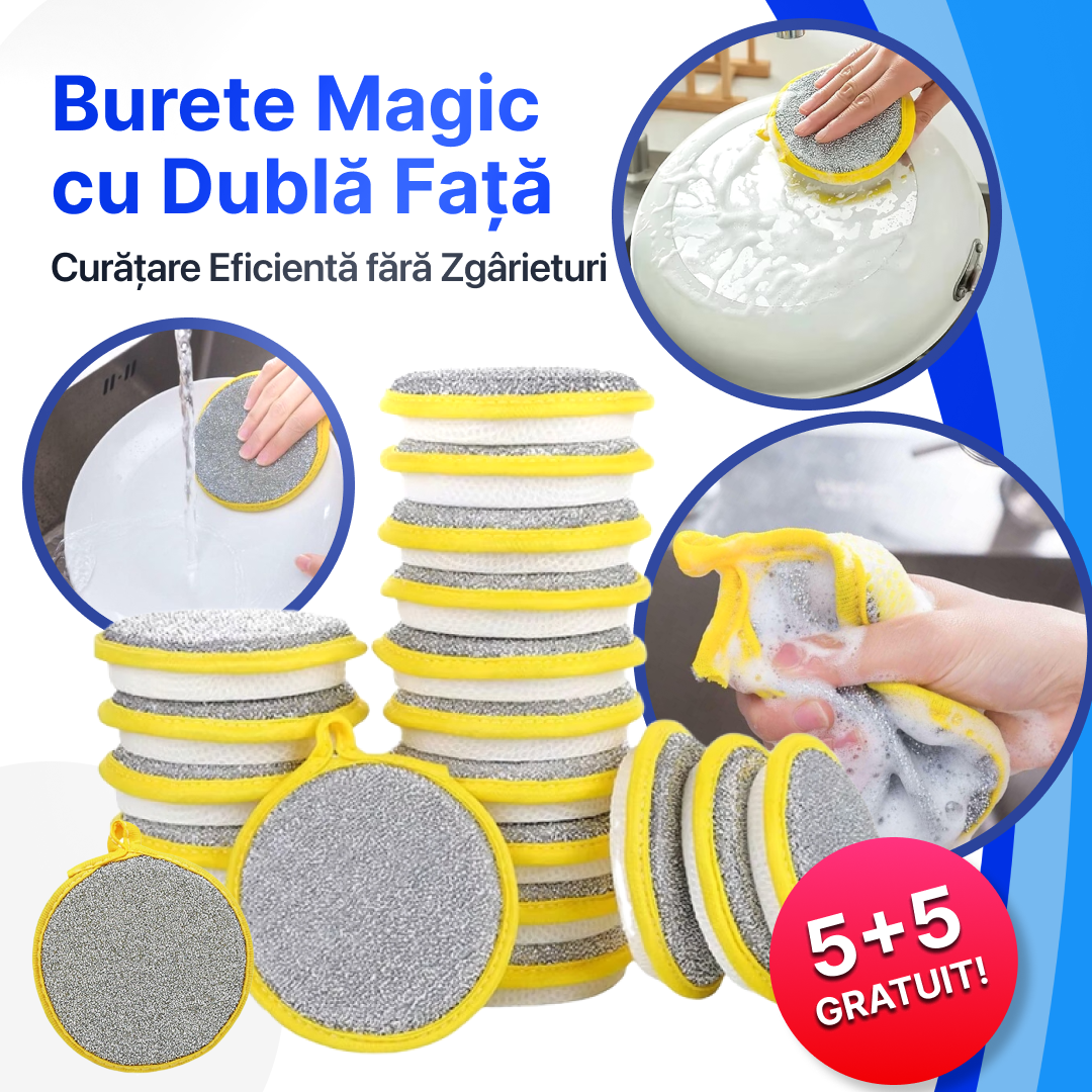 Burete Magic cu dublă față – 5 + 5 🎁Cadou