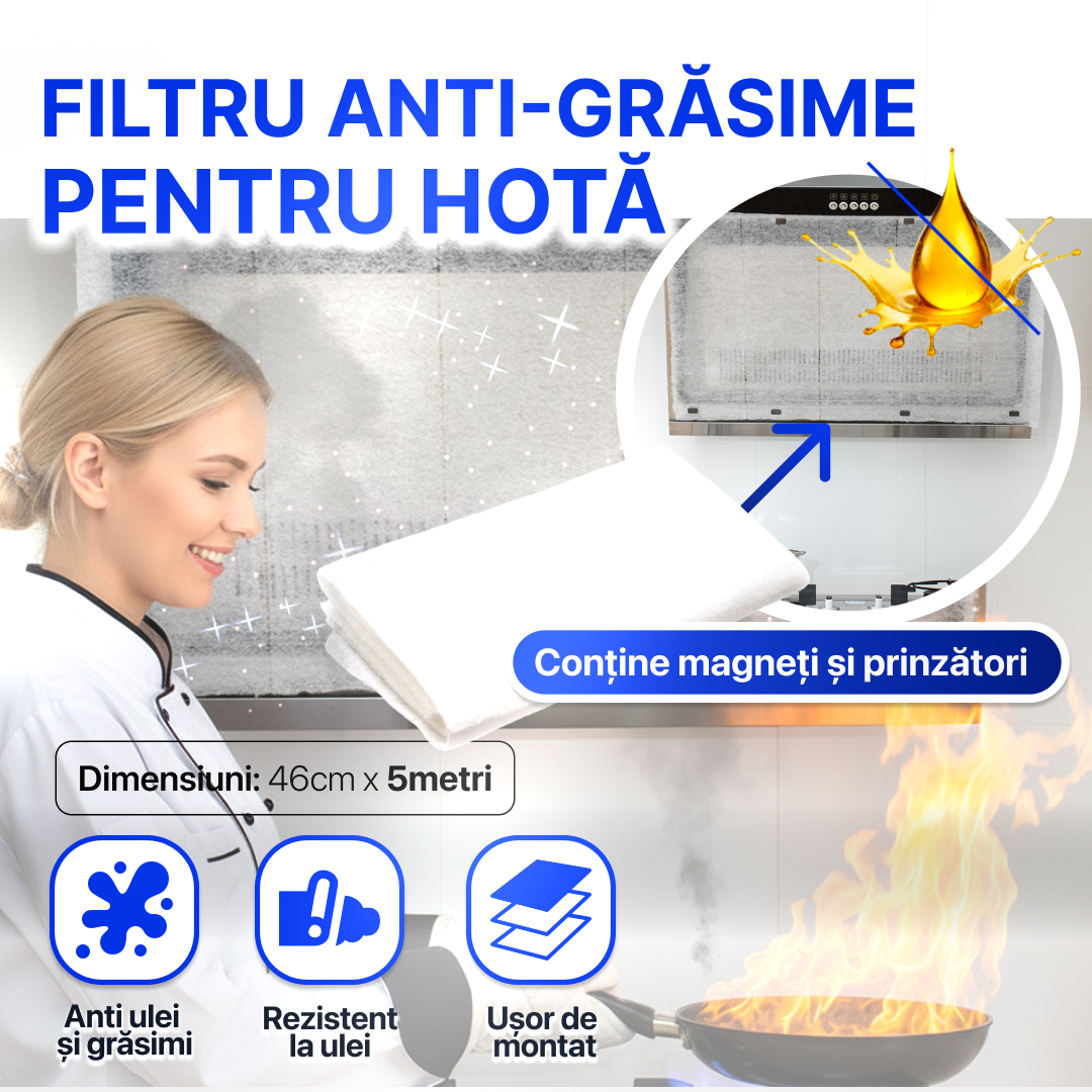 Filtru Anti-Grăsime pentru Hotă - 46cm x 5metri