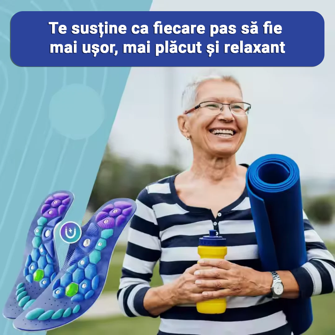 Tălpici Magnetici cu Micro-Terapie Japoneză de Acupresiune