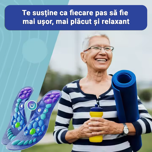 Tălpici Magnetici cu Micro-Terapie Japoneză de Acupresiune