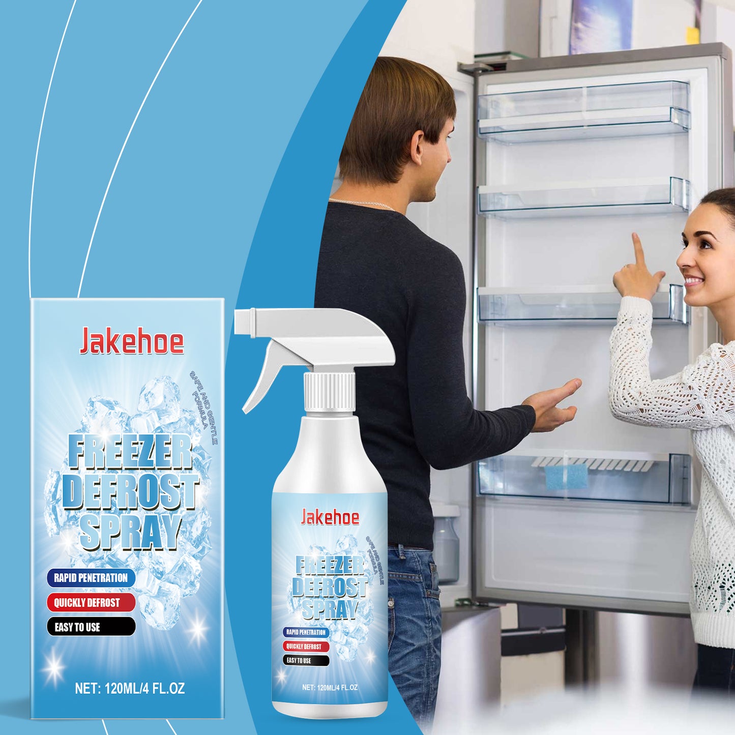 Spray Defrost – Dezghețare Instant pentru Frigider, Congelator, Țevi și Parbriz
