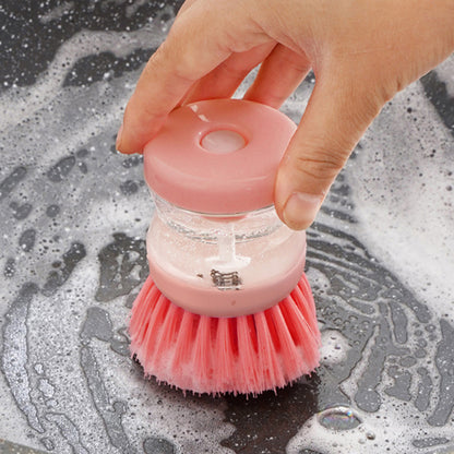 Perie de vase cu rezervor pentru detergent – 2 + 2 Gratis