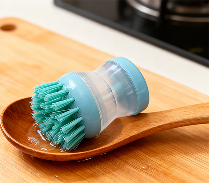 Perie de vase cu rezervor pentru detergent – 2 + 2 Gratis