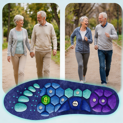 Tălpici Magnetici cu Micro-Terapie Japoneză de Acupresiune